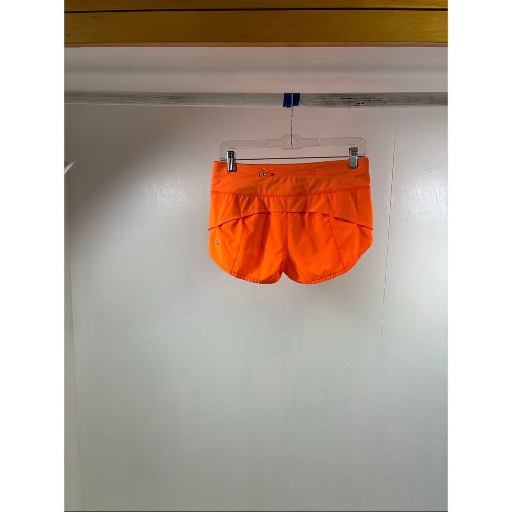 Lululemon Speed Up Shorts In Tangerine Size 4 - image 2